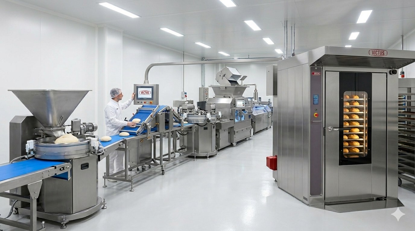 Instalación de maquinaria industrial para panadería en Barcelona
